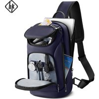 HK Multifunctionl Men's Shoulder Bag Waterproof Crossbody Messenger Bags for Male Short Trip Sling Bag Casual Chest Fanny Packs