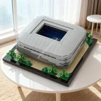 598pcs MOC New Santiago Bernabeu Stadium Model Building Toys Blocks Architecture Idea Education Brick Festivals Gifts Birthday