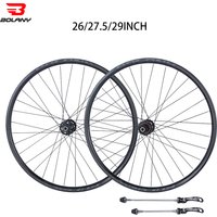 Bolany Tubeless Ready RIM MTB Bike Wheelset 26/27.5/29inch Quick Release Rims 32Holes Disc Brake Bearing Front 2 Rear 4 Ultralig