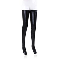 Plus Size Leather Wet Look Elastic Sexy Stockings Women Thigh High Long Socks Shiny Exotic Underwear Accessories Dancing Cosplay