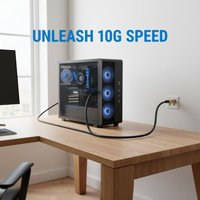 CAT 8 Ethernet Cable 40Gbps 2000MHz Flat Network Cable High Performance Shielded RJ45 Cord for Data CenterHot