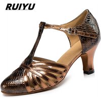 New Latin Shoes Salsa Tango Ballroom Party Women's Shoes Bronze High Heel Dance Sneakers Outdoor Fashion Women's Shoes On Sale