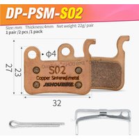 AliExpress JSHOU BIKE Sintered Metal hydraulic brake pads SHIMANO A01S/M06/M07/M06S/M07S for BR-M975/M965/M966/M765/M775/M776/M535/M595/M596/M545/M505
