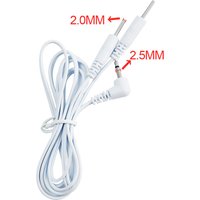 2-way Electrode Wires Cables DC head 2.5mm Plug 2mm For Tens Unit Ems Massager Connection Electrode Pads Lead Copper Wire