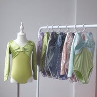 Long Sleeve Girl Bodysuit Ballet Skirt Set Clothes Children Ballet Leotards Kids Suit Velvet Dance Costume Girls Jumpsuits