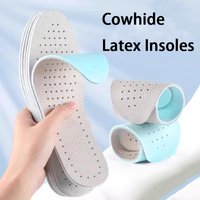 1Pair/2Pair Breathable Leather Insoles Unisex Latex-Elastic Sports Insole Soft and Comfortable Shoe Pads Running Accessories