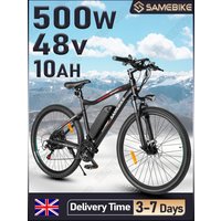 AliExpress SAMEBIKE SY26-II Adults Electric Bike 500W Motor 48V10AH Battery Commuting E-bike 26 inch Tire Mountain City Electric Bicycle
