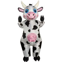 AliExpress NONE Cycling cow inflatable suit standing round eyed Popo cow shaped adult unisex party and party funny performance props