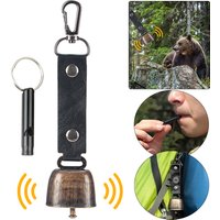 Bear Bell with Emergency Whistle Set Loud Bear Bell Bear Bell for Outdoor Camping Survival Hiking Climbing