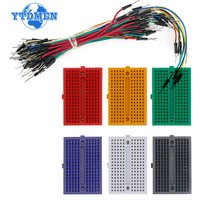 1Set 170 Points Mini Breadboard Kit + 65pcs Solderless Flexible Breadboard Jumper Cable Wires for Arduino Electronic Kit DIY
