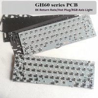 GH60 PCB Board Wooting60 61-key Wired Single-mode PCB RGB VIA Mechanical Keyboard Custom DIY Accessories Gamer Gift