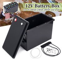 230AH 280AH for 4S Battery Storage Boxes 12V Solar Cells Case RV Yacht DIY Portable Battery Storage Plastic Lithium Battery image 4
