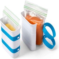 FreezeUp Freezer Food Block Maker, Meal Prep Bag Container to Freeze Leftovers and Soup