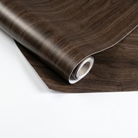 Dark Walnut Wood Grain Peel and Stick Wallpaper Waterproof Self Adhesive Contact Paper for Cabinet Table Wall Home Decor