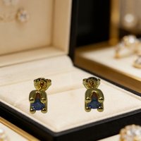 2026 Summer Versatile Bright Color Four Claw Zircon Earrings Jewelry Accessories Trendy Gifts