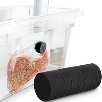 8 Pcs Sous Vide Weighted Magnets, Powerful Food-Safe Magnets, Slow Cooker Accessories to Keep Bags Fully Submerged in Container