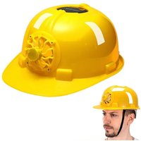 Solar Power Fan Helmet Outdoor Working Safety Hard Hat Workplace ABS Material Protective Cap Safety Hard Hat With Solar Fan