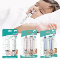 2pcs Needle Tube Baby Nasal Aspirator Syringe Washer Nasal Rhinitis Cleaning Equipment Child Care Products for Children
