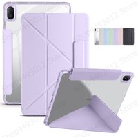 Funda For Huawei MatePad 11 5 2025 Case TXZ-W09 Smart Fold Leather Acrylic Back Magnetic Cover For Huawei Matepad 11.5 2025 Case