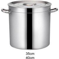 Stainless Steel Stockpot Easy to Clean Cookware Multipurpose Tall Cooking Pot for Hotel Commercial Household