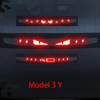 New1PCS Car Stickers for Tesla Model 3 Y Taillight Sticker High Mounted Brake Light Projection Board Top Tail Light Emblem Decal