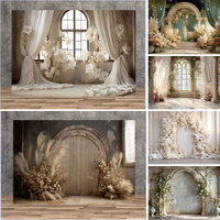 Fantasy Wedding Backdrops Abstract Flower Wall Photocall Girl Birthday Decoration Photography Adult Newborn Portrait Backgrounds