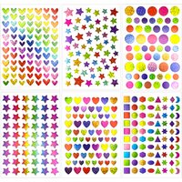Colored Shiny Star Stickers Small Sparkly Sticker for School Classroom Teacher Supplies Chart Student Planner