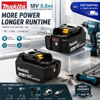EU Fast Shipping Makita 18V 5.0Ah Battery BL1850B BL1860 LXT Drill Driver Grinder Circular Saw