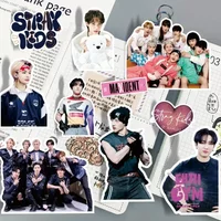 SKZOO 60pcs DIY stickers Fans Sticker Skz Team Music Boy Band Decoration Suitcase Scrapbook Phone Laptop Stationery Stray Toy
