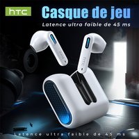 Translator Earbuds HTC NE49 AI Real-Time Translation HiFi Sound Bluetooth Earphones HD Call Low latency Gaming ear pods Choice