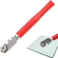 1 PCS Professional Glass Tile Cutter Window Craft Wooden Handle 130mm for Hand Tool Diamond Tipped Portable Glass Cutter Tools
