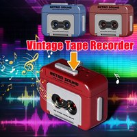 Vintage Mini Retro Cassette Tape Player Portable Music Box for Fun Recording and Playback Cute Handheld Decor Gift Idea