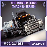 1422PCS MOC City Transportation The Rubber Duck (Mack RSeries) Model Building Blocks Brick DIY Creative Assembly GIFT MOC-214039