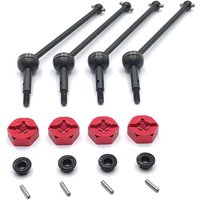 Metal Upgrade Front and Rear Propshaft 12mm Adapter For Wltoys 144001 144002 144010 124016 124017 124018 124019 RC Car Parts