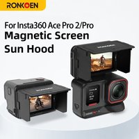 RONKOEN SR-ARC-1 For Insta360 Ace Pro 2/Pro Magnetic Sun Hood Foldable Anti-Glare Screen Shade Snap-On Sports camera accessories