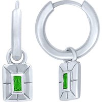 Vintage Gold Plated Square Pendant Earrings 925 Sterling Silver Needle 2024 New Hoop Earrings for Women Fashion Jewelry Gift