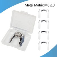 30Pcs Dental Matrix Contoured Anterior Metal Matrix Bands M8 2.0 Sectional Matrix System Matrices Restoration Materials