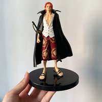 Hot 18cm One Piece Anime Figure Red Hair Shanks Action Figures Cartoon Figure Model PVC Doll Collection Desktop Decoration Toys