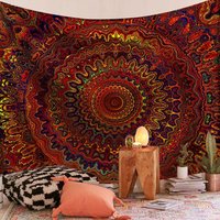 Indian Mandala Wall Hanging Tapestry Boho Wall Cloth Tapestries Decor Psychedelic Hippie Bohemia Wall Carpet Bedroom Decoration image 4
