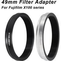 49mm Filter Adapter Ring for Fujifilm X100 series camera X100 X100S X100T X100F X100V X100VI Aluminum Alloy Black / Silver