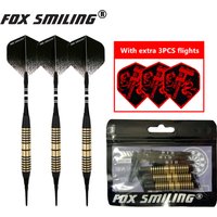 3PCS Fox Smiling 18g Electronic Soft Darts With Copper Barrel And Nylon Darts Tips