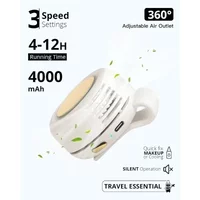 Small Fan Clip on Shirt Waist Mini Bladeless Fan Adjustable 3-Speed For Outdoor NEW Portable Silent Mini Bladeless Electric Fan
