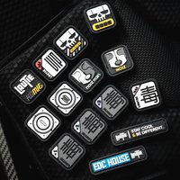 LAUTIE EDC Accessories Armband Tactical Epaulettes Backpack Rubber Stickers