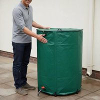 Rainwater Collection Barrel Easy to Keep Foldable Rain Barrel Garden Water Collector Spigot Rainwater Collection Bag