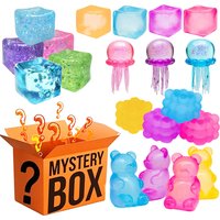 Surpris Blind Box Mystery Kawaii Jellyfish Squishy, Simulated ice Fidget Toy Cute Squeeze bear Toy Antistress Stress-Relief