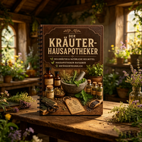 Vintage German Herbalist Spiral Notebook, Der Kräuter-Hausapotheker Botanical Journal