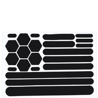 AliExpress NONE Black Motorcycle Helmet Reflective Stickers Self-adhesive Reflective Tape For Bike Scooter Cycling Helmet Accessories