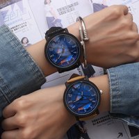Large Dial PU Fashion Wrist Watch Women Ladies Quartz Wristwatches Clock Female Hours Hodinky Montre Femme