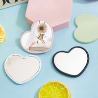 Pocket Mini Makeup Mirror Compact Single-sided Heart Make Up Mirror High-definitio Cosmetic Hand Mirror Potable Vanity Mirrors