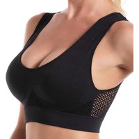 Bras for Women No Underwire Push Up Sports Bra Seamless Wirefree Breathable Mesh Yoga Bra Comfort Workout Running Bras Plus Size